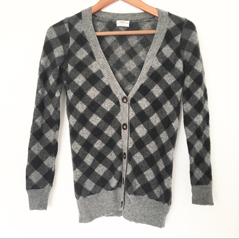 LAST CHANCE Wallace Checkered Button Cardigan